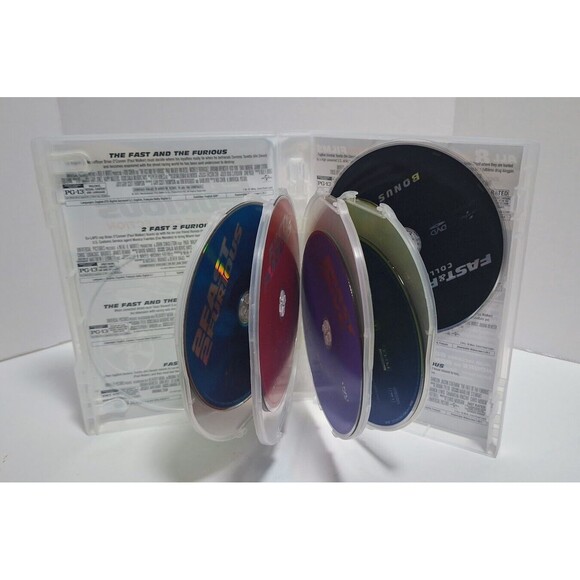 2017 UNIVERSAL STUDIOS FAST & FURIOUS 8 MOVIE COLLECTION W/ BONUS EXTRAS DISC - Picture 6 of 6